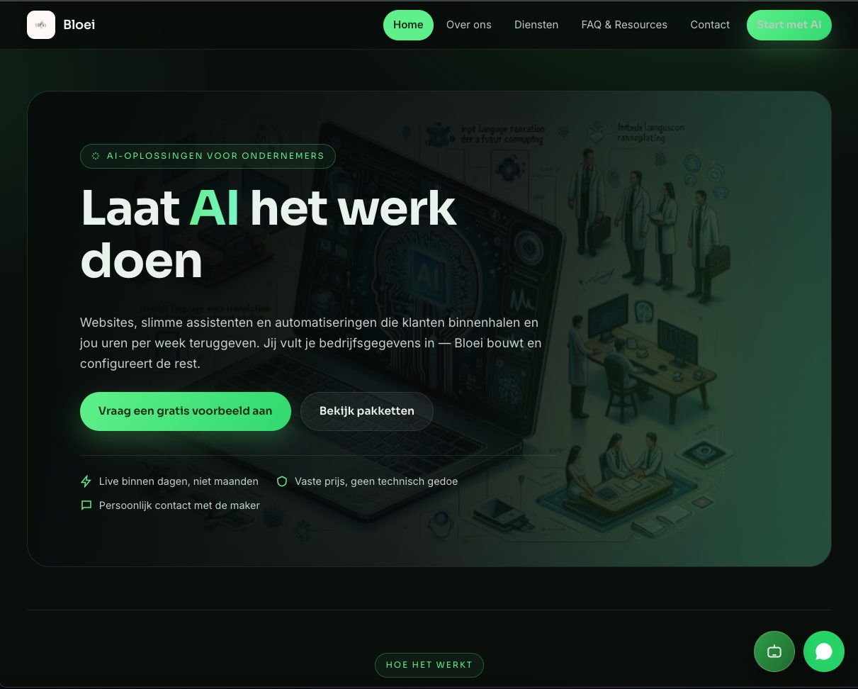 Sfeerbeeld van het Bloei-platform